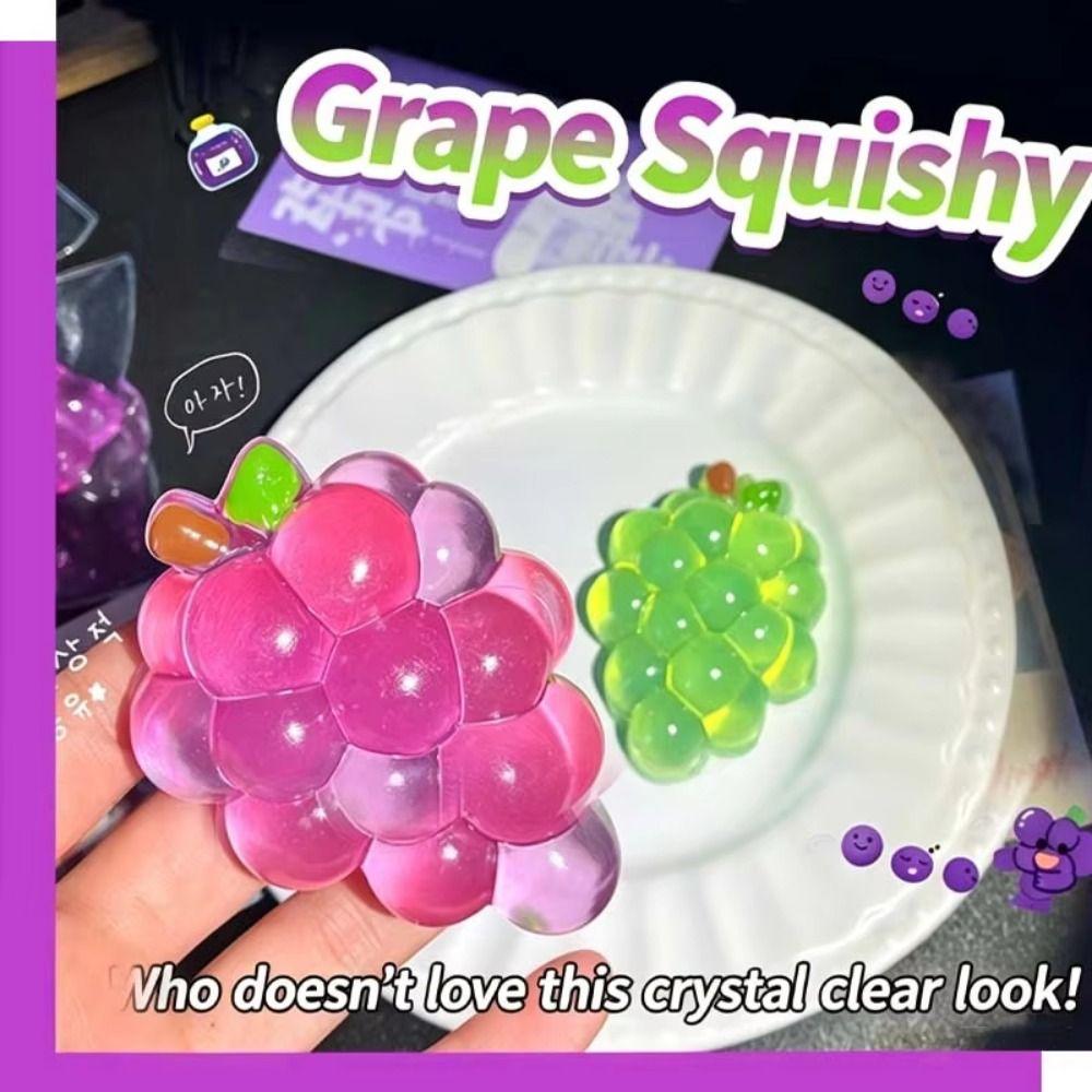 Slow Rising Grapes Fidget Toy Hand Toy Grapes Sensory Toy Creative Squishy Fruit Birthday Gift