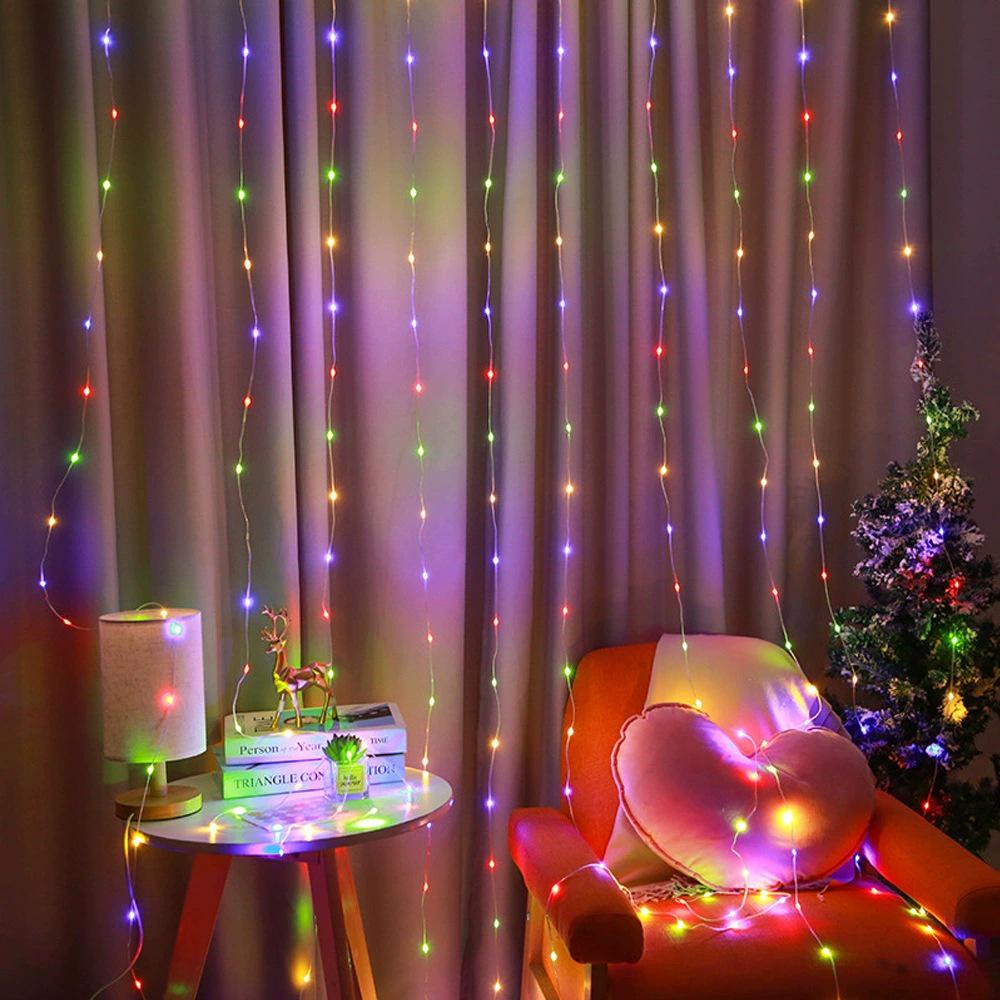 LED Solar Starry Sky String Lights - Copper Wire, Outdoor, Low Voltage, Perfect for Festive Garden Decoration