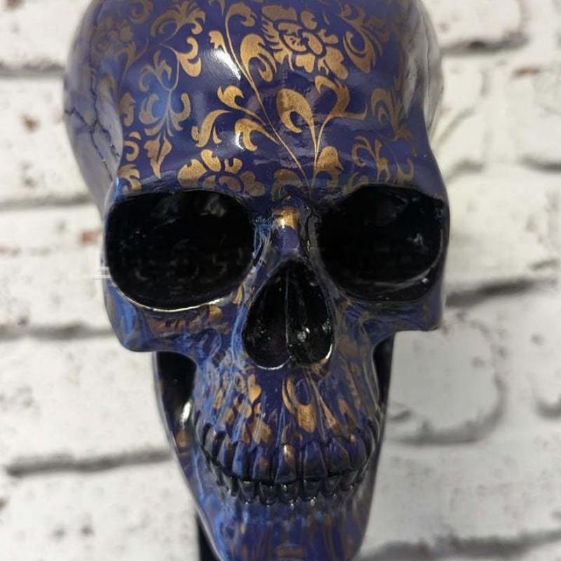 Držák na lebku pro motocyklovou helmu a bundu Kreativní cool držák na motocyklovou helmu v podobě lebky Nástěnný závěs na helmu v podobě lebky pro dospělé