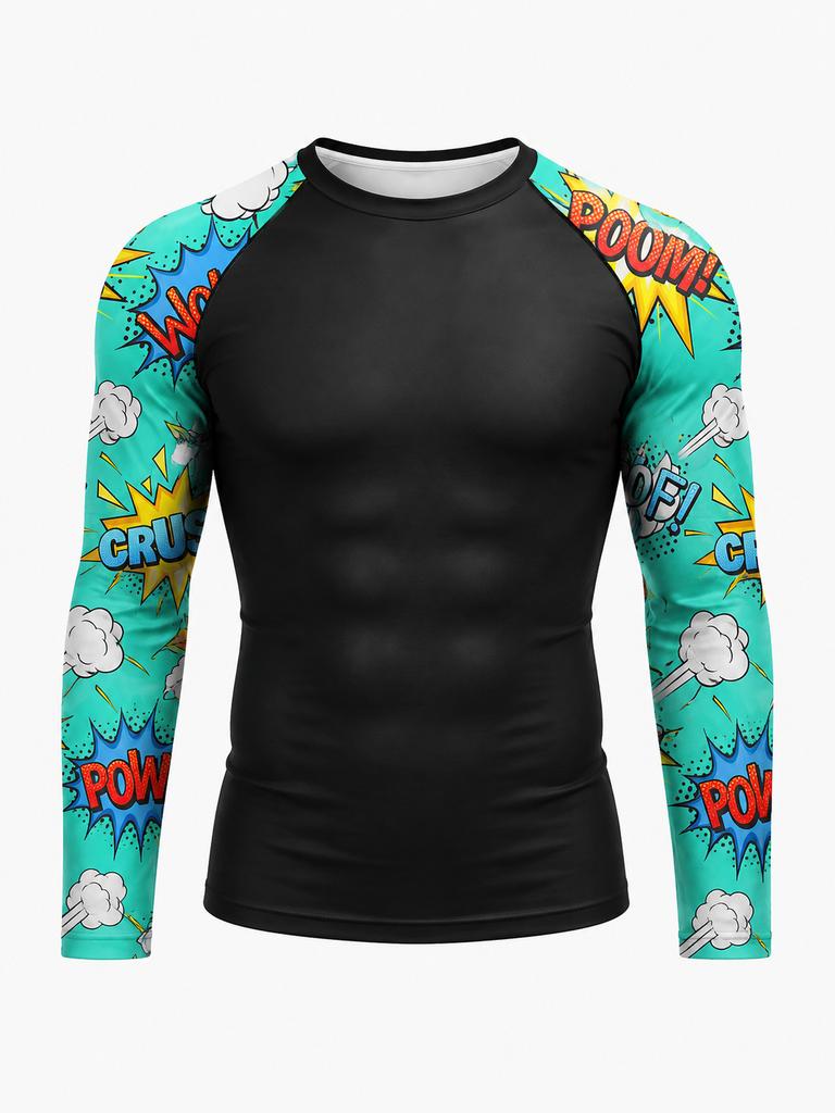 Brazilian Jiu-Jitsu Long-Sleeved T-Shirt Men's T-Shirt Street Wear 3D Printed Breathable Quick-Drying Fitness Clothing Harajuku