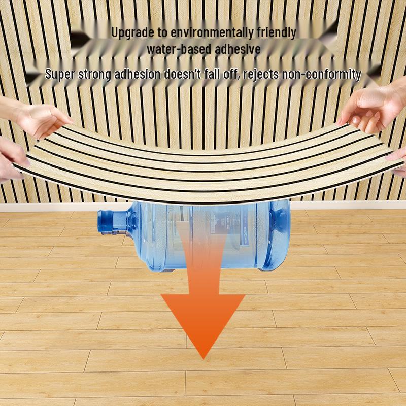 Tapet Autoadeziv 3D cu Aspect de Lemn pentru Fundal TV și Pereții Dormitorului