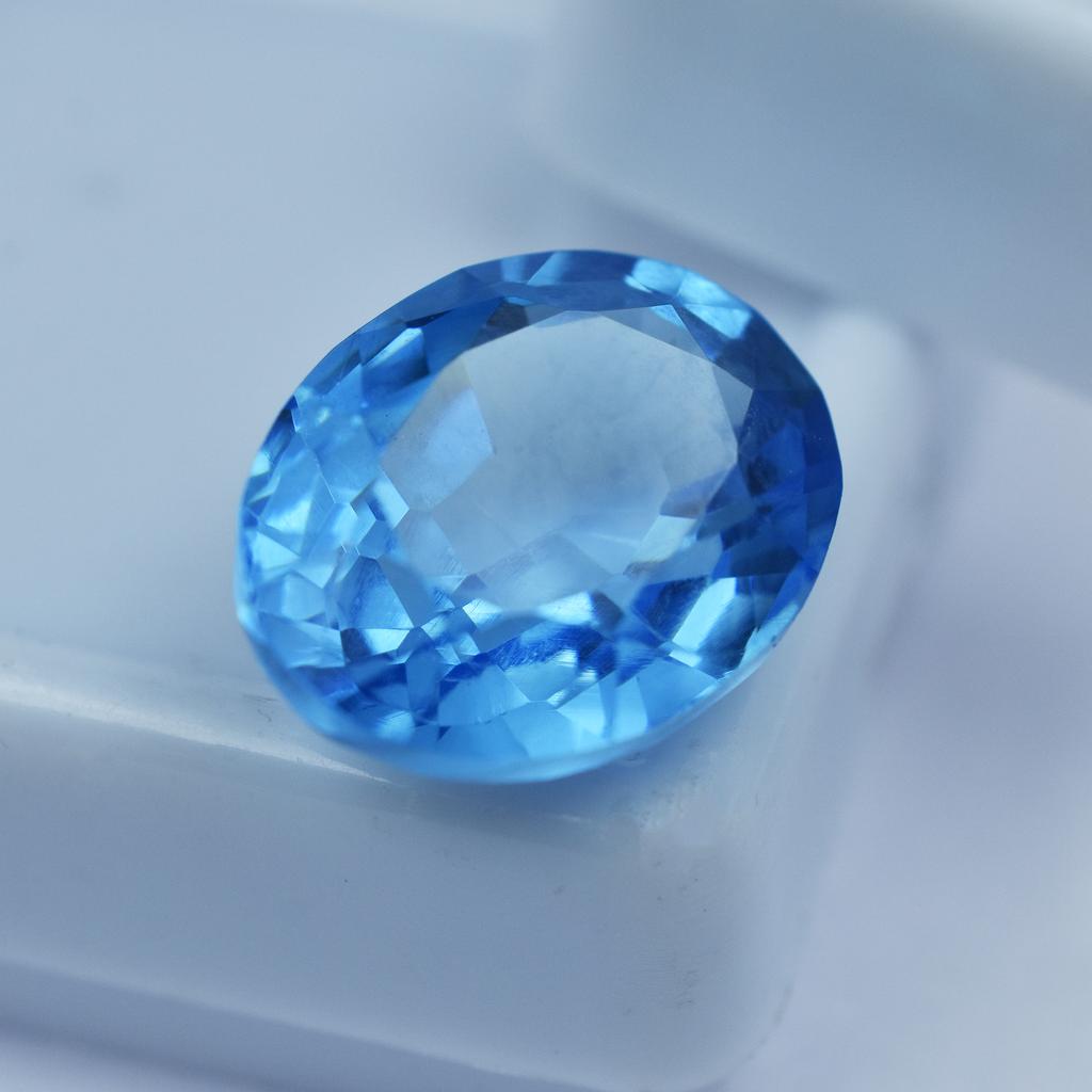 Natural Blue Sapphire Loose Gemstone Quality Oval Cut 10.85 Ct September Birthday Birthstone
