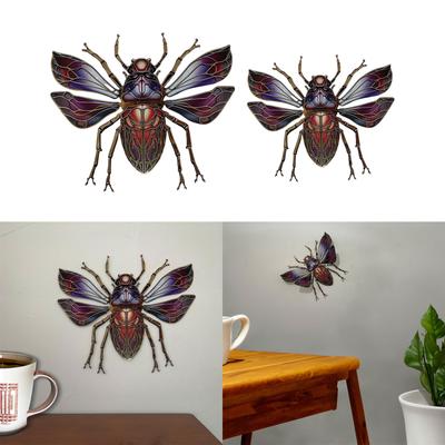 Decorazioni Scarabei in Metallo Decorazione Murale Interna Esterna Ornamenti Scarabei Sculture Murali Decorazioni da Appendere per Giardino Cortile Casa