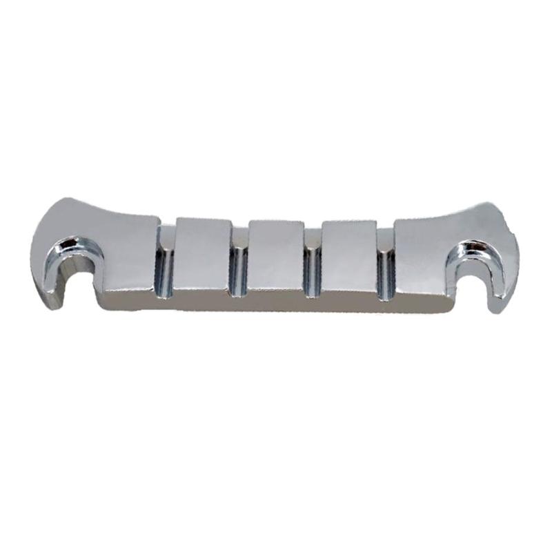 Guitar Roller Bridge with Studs,Allen Wrench Replacement Electric Guitar Part Accessory for LP Style 4-String Guitar