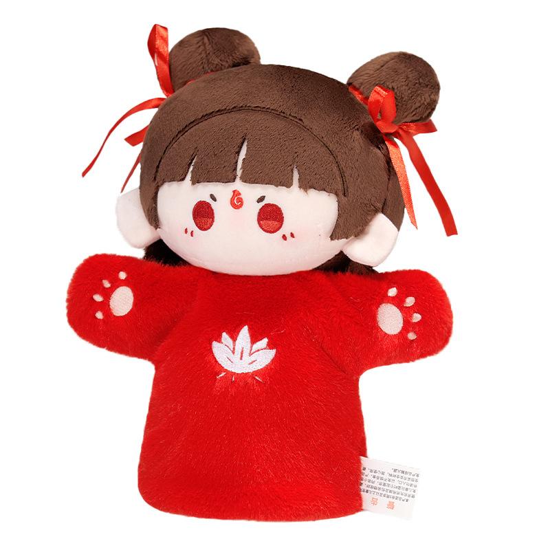 Toy Movie Nezha 2 Nezha Hand Doll Ao Bing Deer Boy Hand Doll Cotton Doll Plush Peripheral