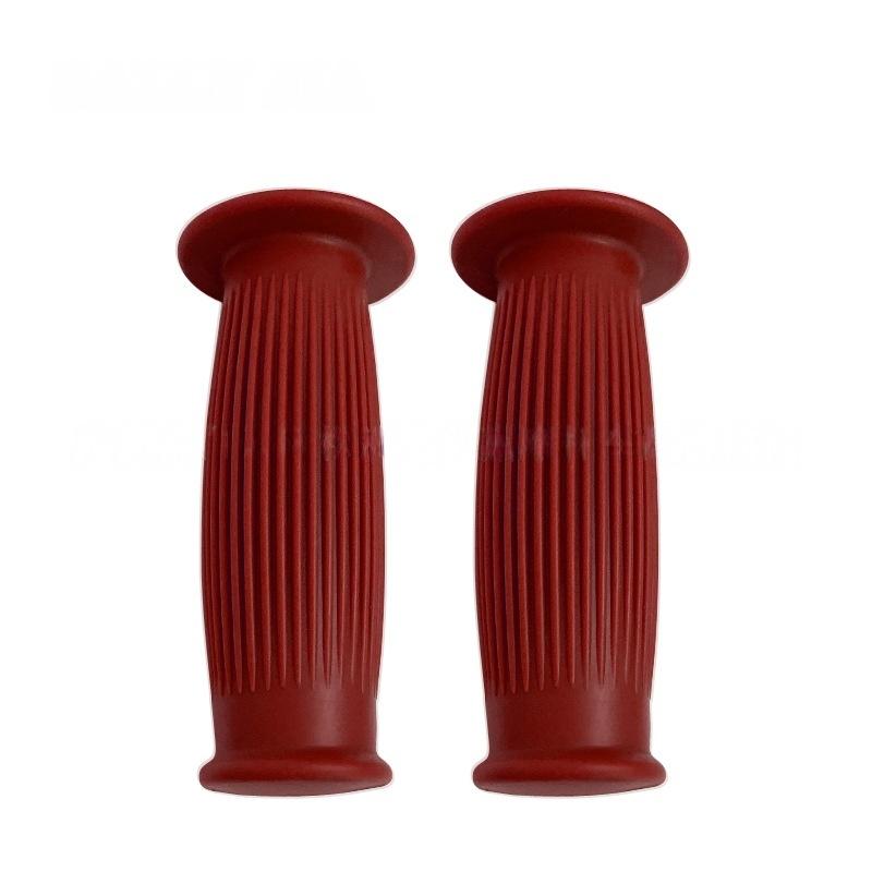 22MM Vintage Rubber Moto Handlebar Grips Anti-Slip Universal Fit for Cafe Racer Old School Bike Mod