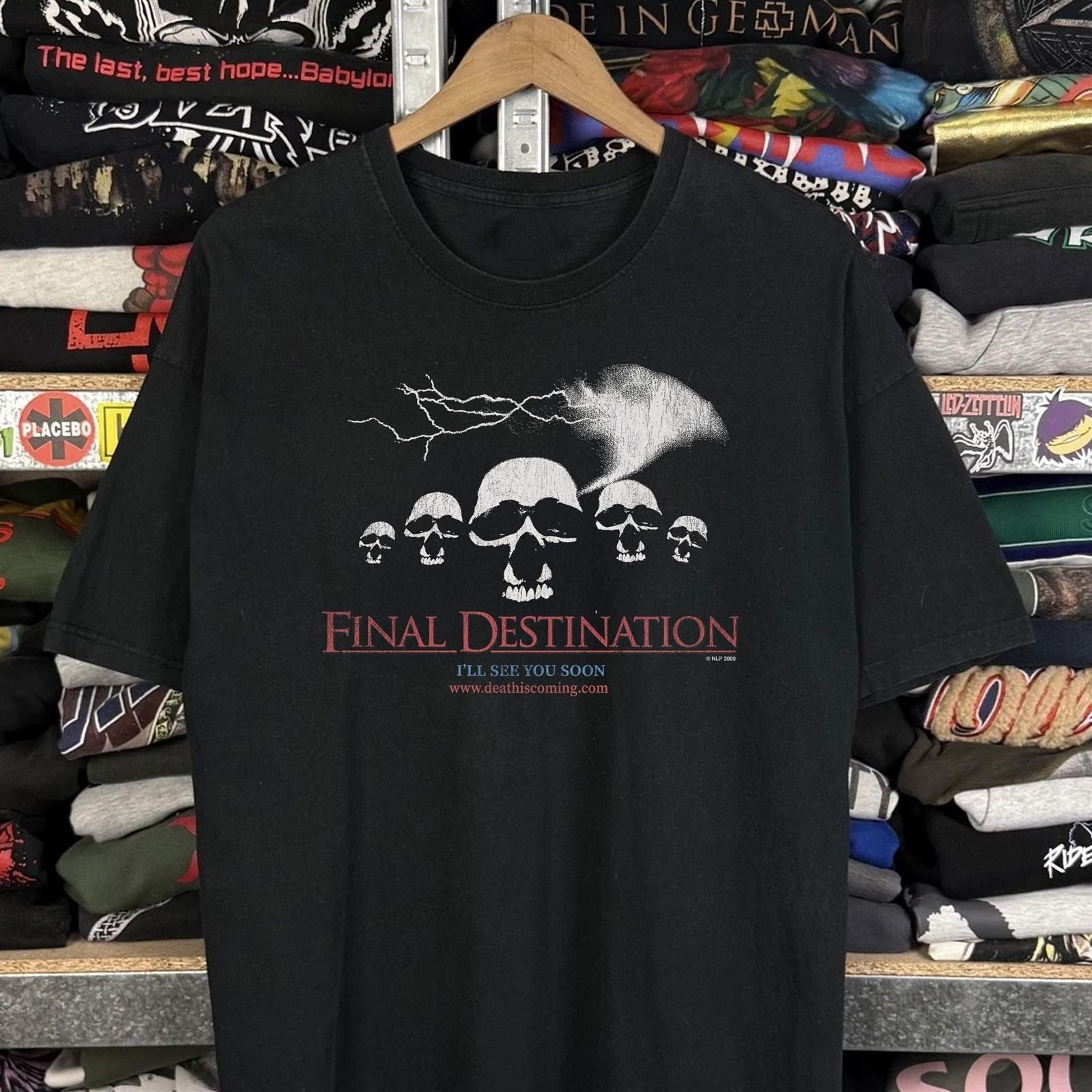 2000 Final Destination Movie - Washed T-Shirt Black M S