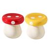 Decorative Dental Floss Dispenser Ceramic Mushroom Toothpick Holder, Cotton Swabs Container, Swab Container Storage Box for Home and Kitchen