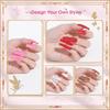 Rosalind 10PCS Gel Nail Polish Set 6ml Pure Color Gel Nail Polish Top Coat UV LED Light Nail Sup.