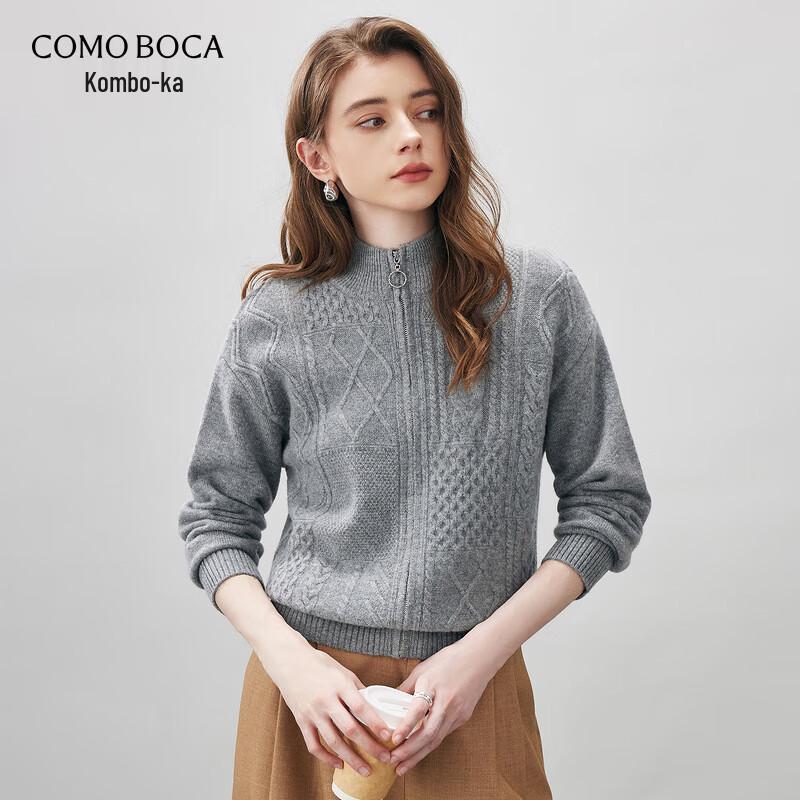 Women's Thick Wool Zipper Cardigan Sweater