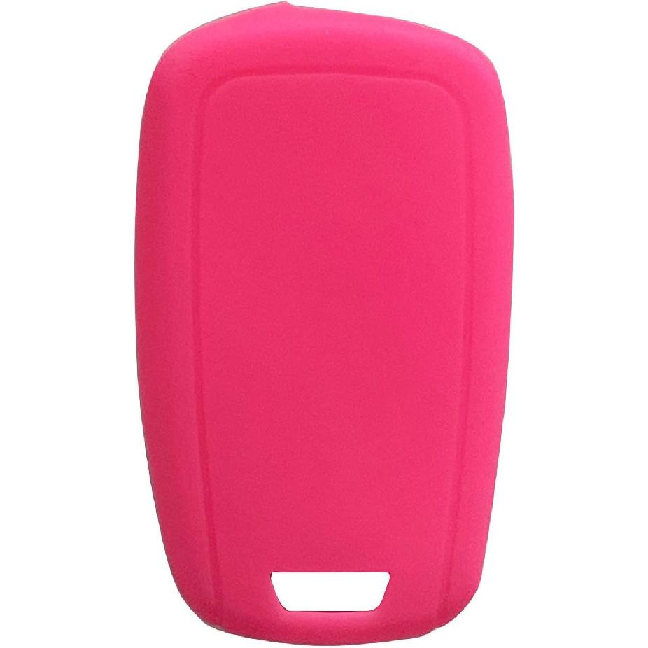 Key Fob Cover for Equinox Cruze: 5 Buttons Silicone Key Fob Case Fit for Chevy Camaro Malibu Impala Sonic Buick Regal Crosse Cascada Verano GMC