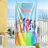 Little Pony Personalized Text Beach Towel Super Soft & Absorbent Suitable for Swimming Gym Camping Yoga Vacation