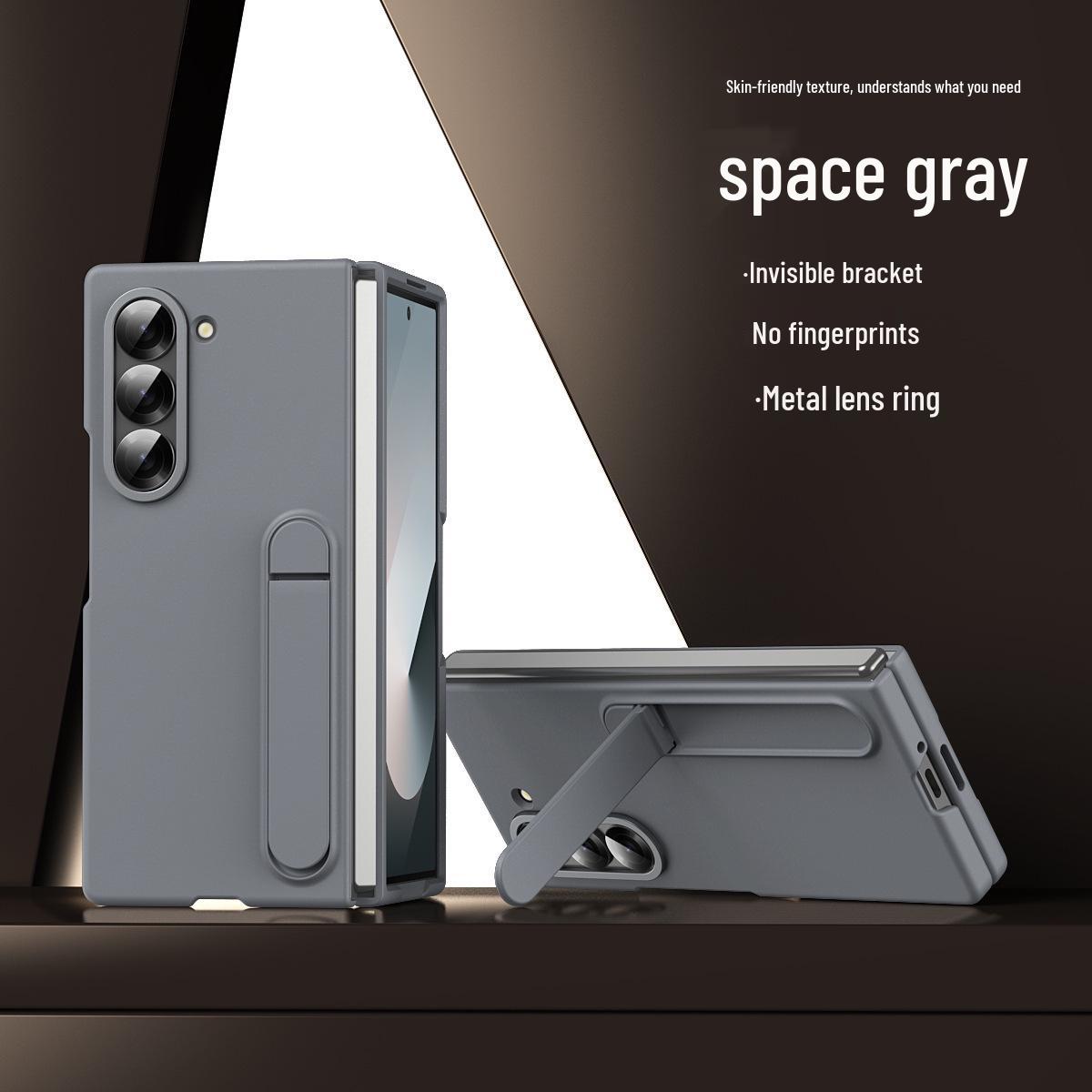 

Samsung Z Fold7/6 Ultra-Thin Anti-Drop Stand Case, Compatible with Fold5/4. Z Fold4 сірий колір