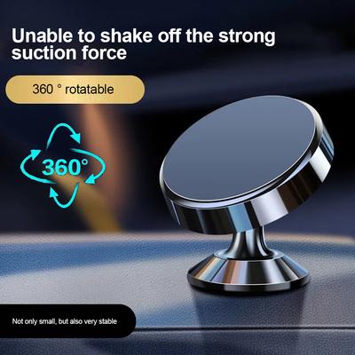 Suporte magnético para telefone de carro 360 ° rotação de metal suporte de montagem de telefone móvel para iPhone Samsung Xiaomi suporte de ventilação de ar suporte de telefone