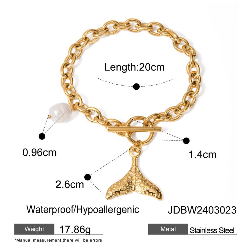 JYL TS Bracelet  Ocean Shell Starfish Symbolizes Adventure & Abundance