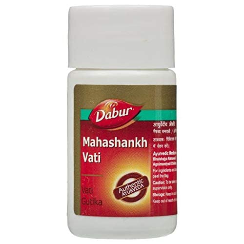 Dabur Mahashankh Vati Digestive Tablets 40tab for Indigestion Gas Relief and Healthy Digestion