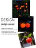 Waterproof Solar Fruit String Lights: Apple & Orange Harvest Festival Decoration