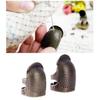 Protector de dedo Retro, anillo antiguo, aguja para trabajar a mano, agujas para dedal, artesanía, accesorios para herramientas de costura DIY para el hogar