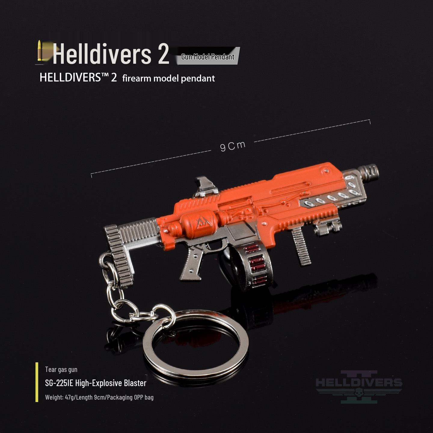 Helldivers 2 Soldier R-36 Breacher Metal Model Keychain Pendant