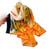 Korean Version Of Thin Printing Simulation Silk Brocade Sunscreen Vitality Natural Silk Scarf Long Scarf Shawl Versatile Headscarf Scarf