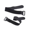Black Velcro Non-Fluffing Cable Management Strap with Reverse Buckle