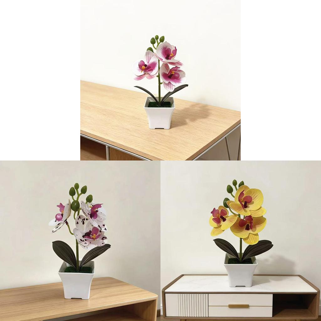 Butterfly Orchid Artificial Plant With Plastic Material For Home Decor And Photography Props