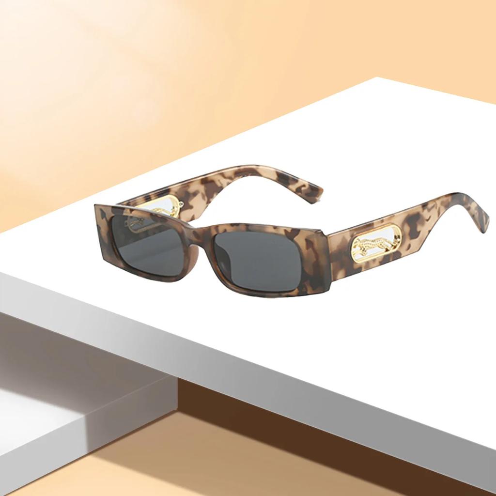 Vintage Men Women Big Sunglasses Men Square Shades Brand Designer Unisex Sun Glasses Black Lense Male Female Sunglasses Uv400