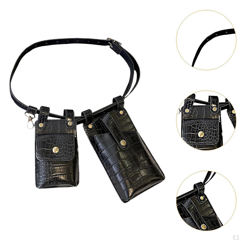 Ladies Waist Bag Adjustable Strap Crossbody Pack for Walking Outdoor Gym