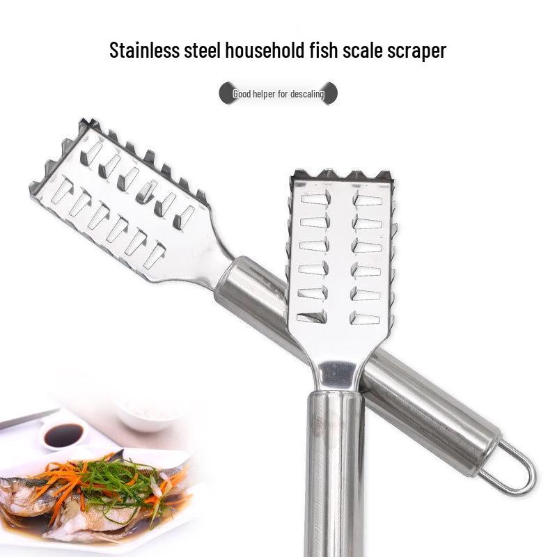 Multifunctional Stainless Steel Fish Scale Scraper for Easy Descaling