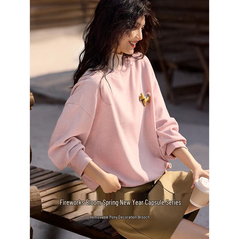 XWI Women s Textured Drawstring Hem Sweatshirt XL