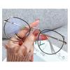 Cute Anti Blue Light Glasses Metal Glasses Frame Flat Glasses Fashion Comfortable Transparent Glasses For Women