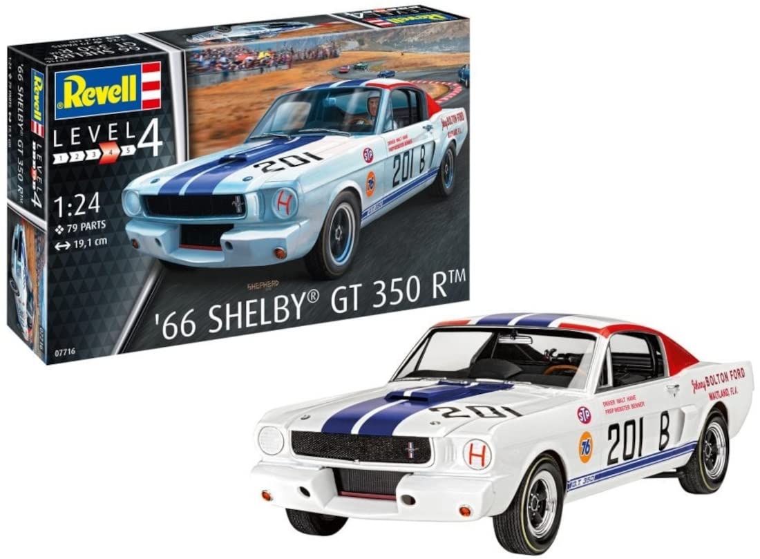 

Revell Масштаб 1966 Shelby GT 350R Пластиковый набор модели 07716 1/24