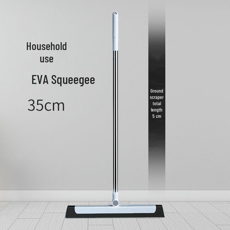 Multi-Purpose Bathroom & Floor Mop and Scraper for Hair and Water
