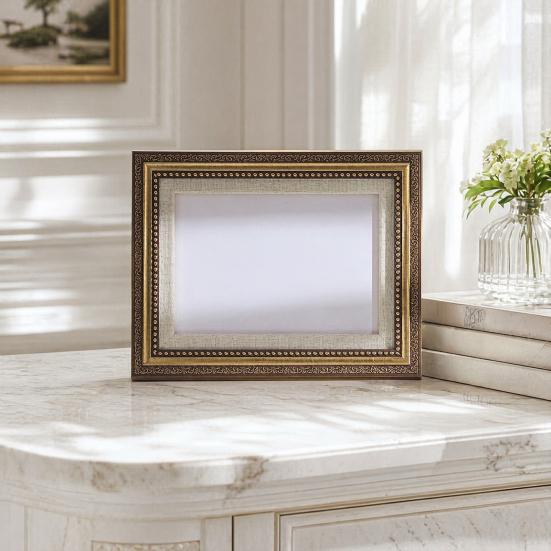 Vintage Photo Frame, Art Mat Picture Frame for Tabletop Display & Wall Mount, Decorative Frame for Studio Portrait Photos