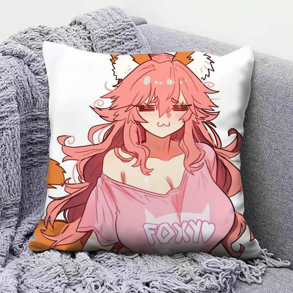 Tamamovitch Koyanskaya Tamamo No Mae Fate Pillow Covers Home Sofa Cushion Covers and Aecorative Custom