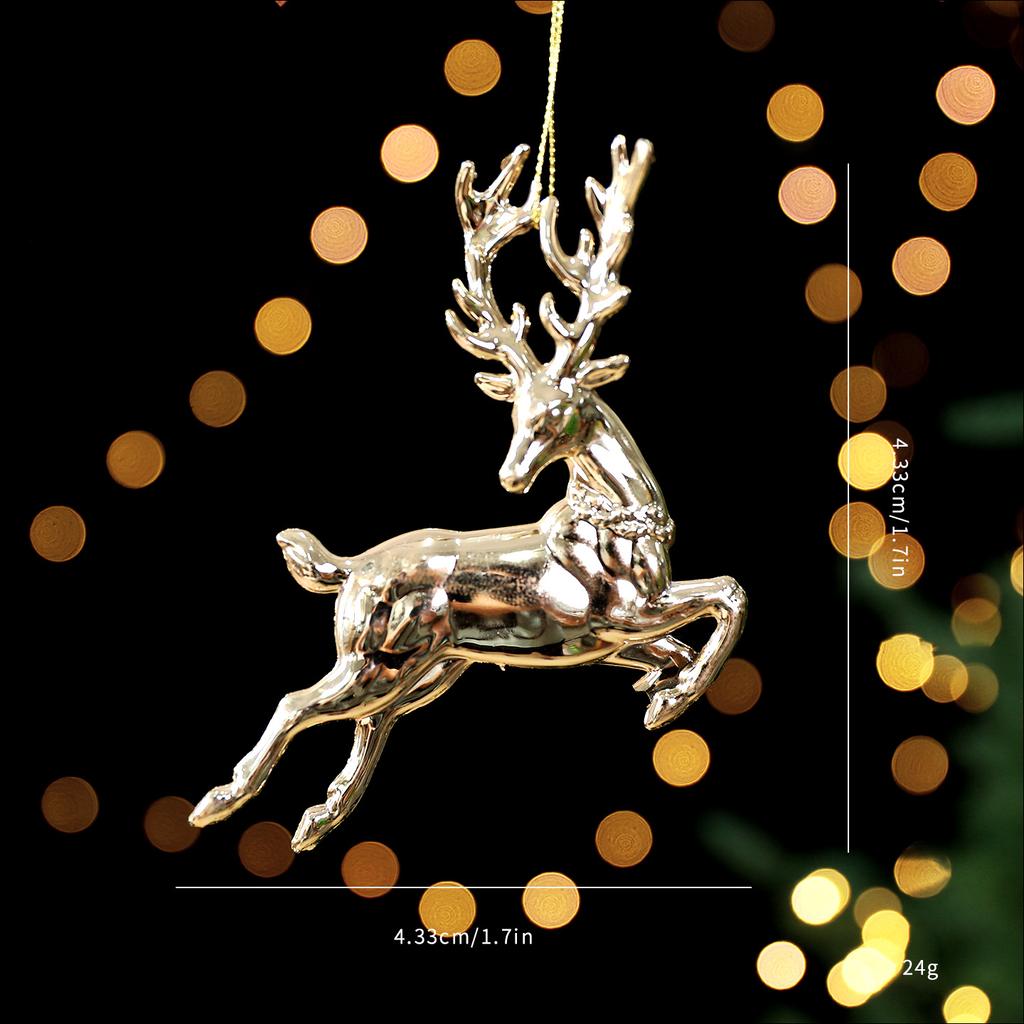 Creative Gold Christmas Hanging Decoration Angel Snowflake Butterfly Dragonfly Christmas Tree Ornament Festival Favors Shopwindo
