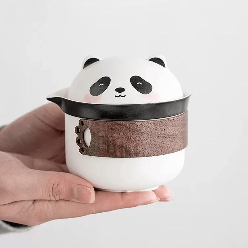 Panda Travel Ceramic Tea Set