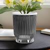 Self-Watering Pot for Indoor Transparent Hydroponics Draining Planter Flower Pots with Deep Reservoir for African Violets Orchid