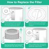 HOME TIMES Replacement Filter for DR-HAP005S Compatible with Dreo HEPA Air Purifier,2 Pack.