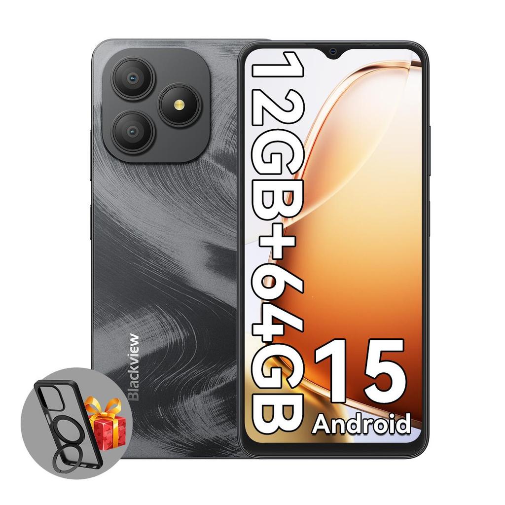 Blackview WAVE 9C  Android 15 6.56-inch HD+ Display Octa-core Unisoc Tiger T603 4GB/8GB RAM 64/128GB ROM Smartphone