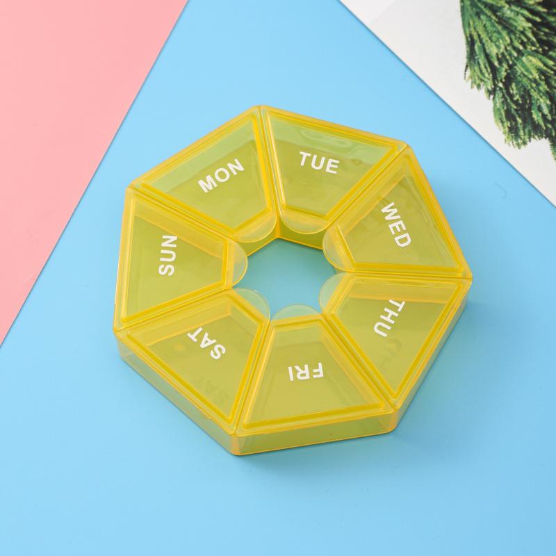7-Day Mini Pill Organizer: Transparent, Portable, Dustproof Medicine Box