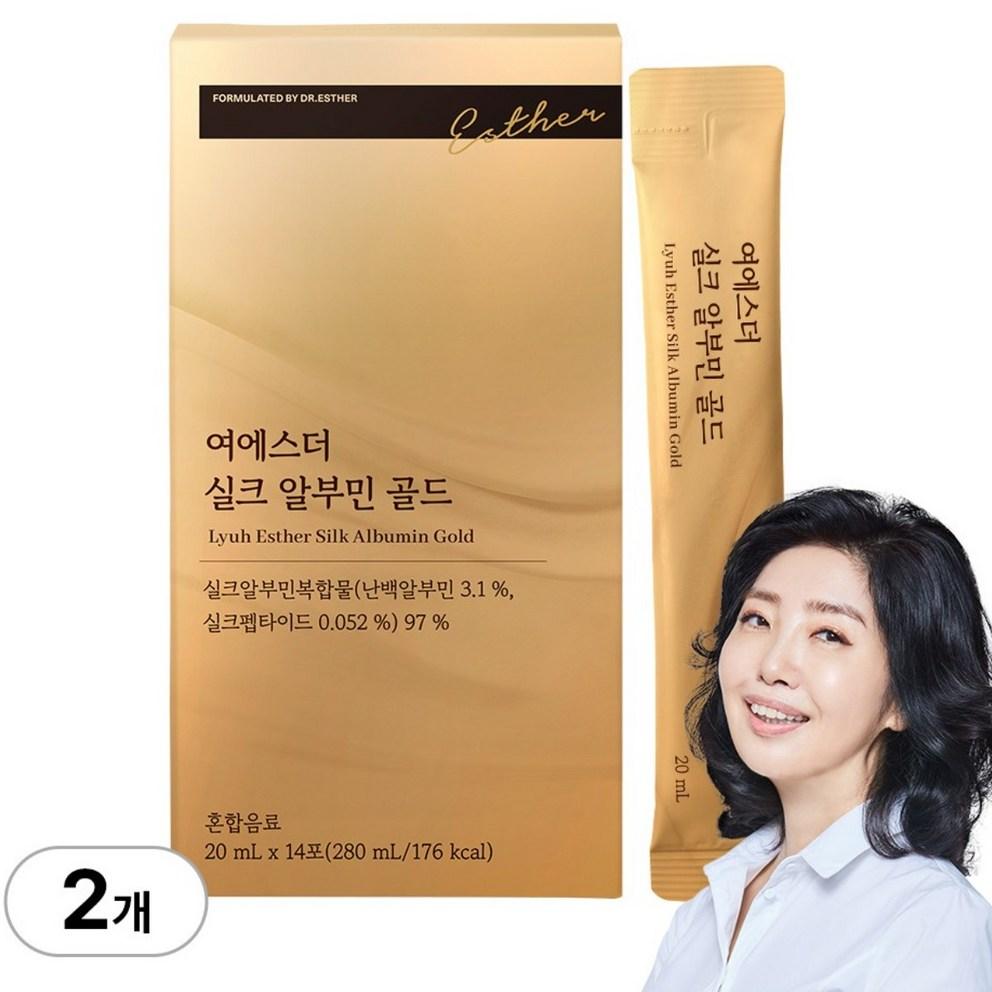 

Esther Formula Drinkable Silk Albumin Gold, National Nutrition Project, 14 Servings, 2 Boxes