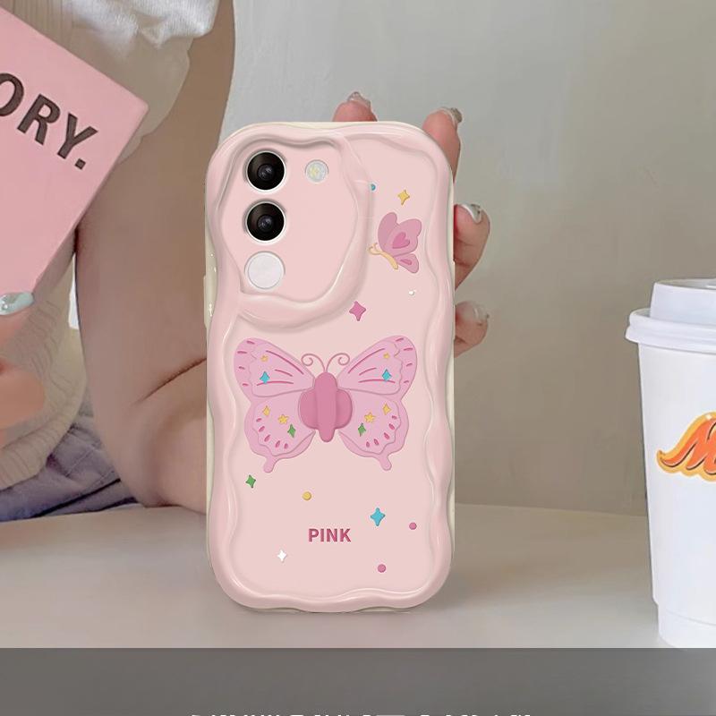 Applicable To Apple 15 Mobile Phone Case IPhone14promax/13 Cute Three-dimensional Bow Bracket 11/12 Silicone