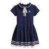 Japanese-Style Doll Collar Short Sleeve Princess Dress for Girls, Ages 12-15