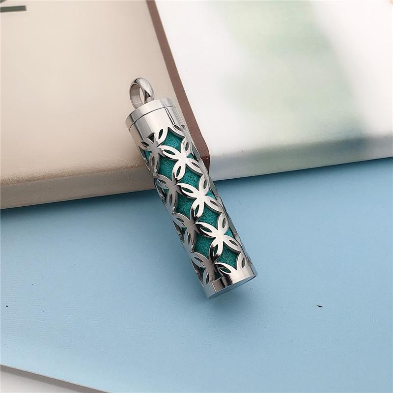 

Ароматерапевтический полый кулон-флакон для духов из нержавеющей и титановой стали с хлопковыми дисками для мужчин и женщин