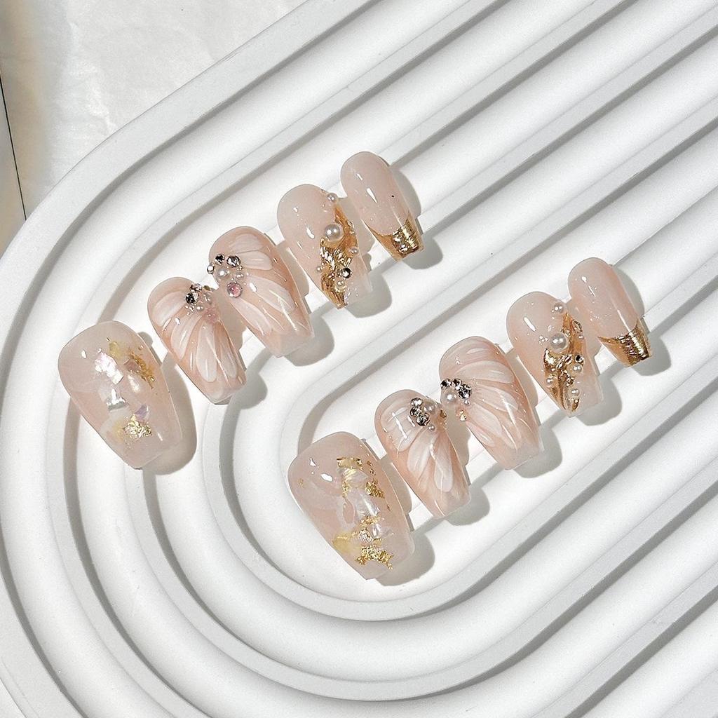 Handmade High-End Short Press-On Nail Art Patches