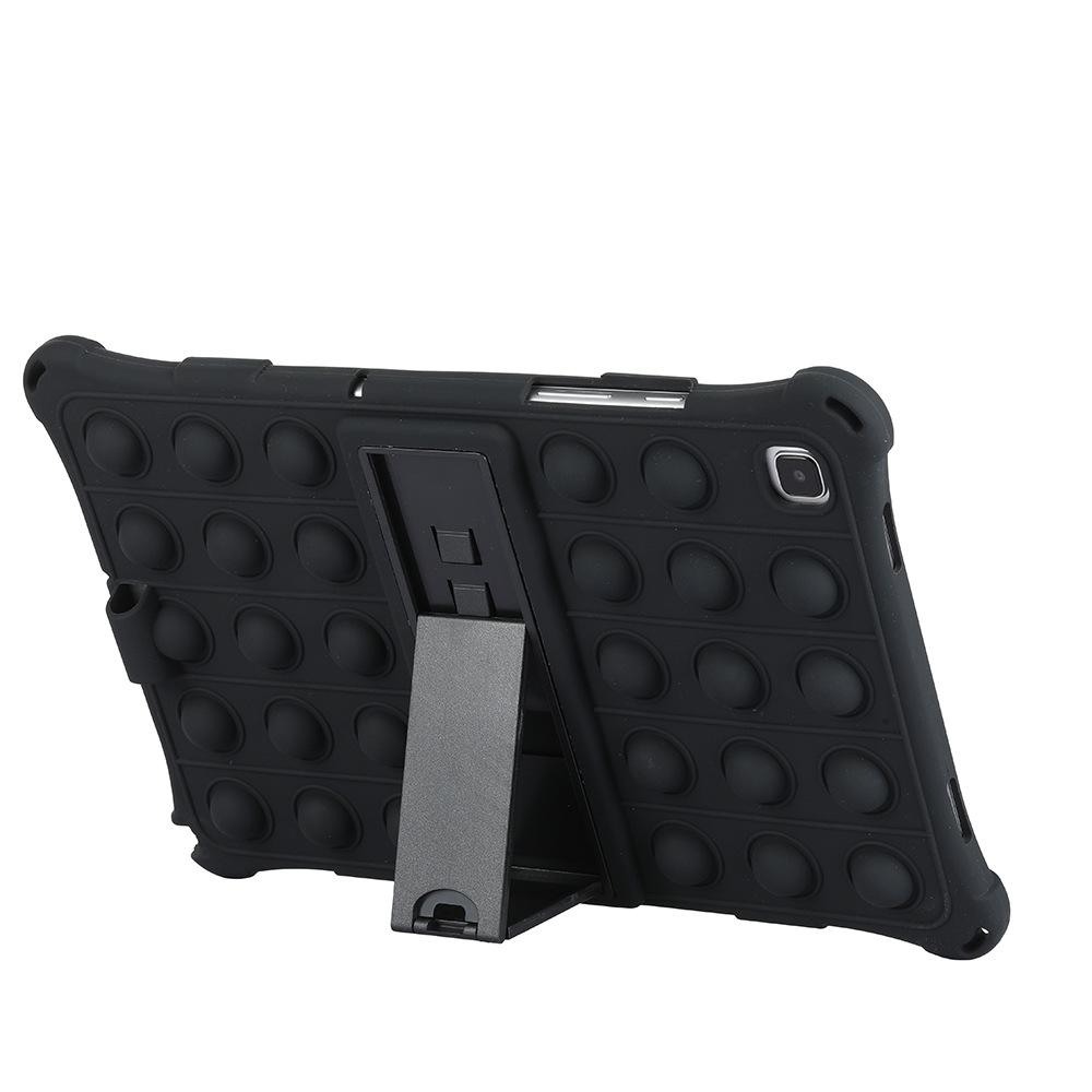 Samsung Tab A7 T500/T505 Schutzhülle aus Silikon - Vollständige Abdeckung, Stoßfest, Colorblock-Design