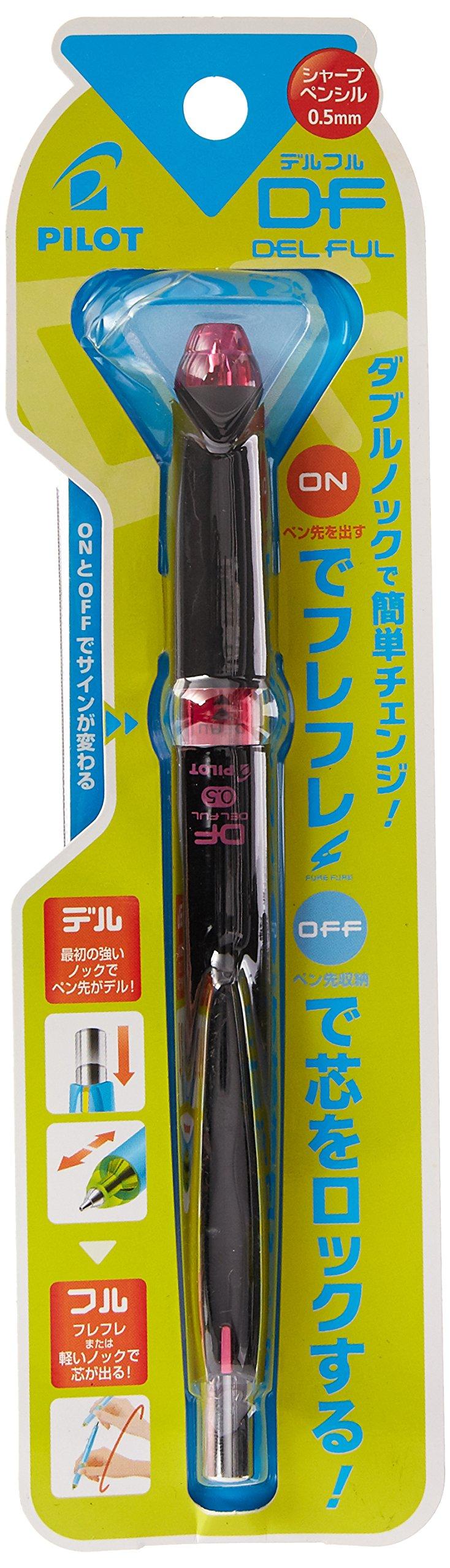 

Pilot Double Knock Mechanical Pencil Delful Black Pink 0.5mm & HDF-50R-BP