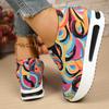Fashion Fashion Mix Color Sneakers for Women 2025 Autumn Luxury Crystal Platform Vulcanize Shoes Woman Letter Print Slip On Shoes Mujer