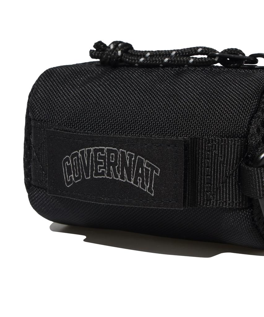 Covernat Arch Logo Webbing Cylinder Pouch Keyring Black